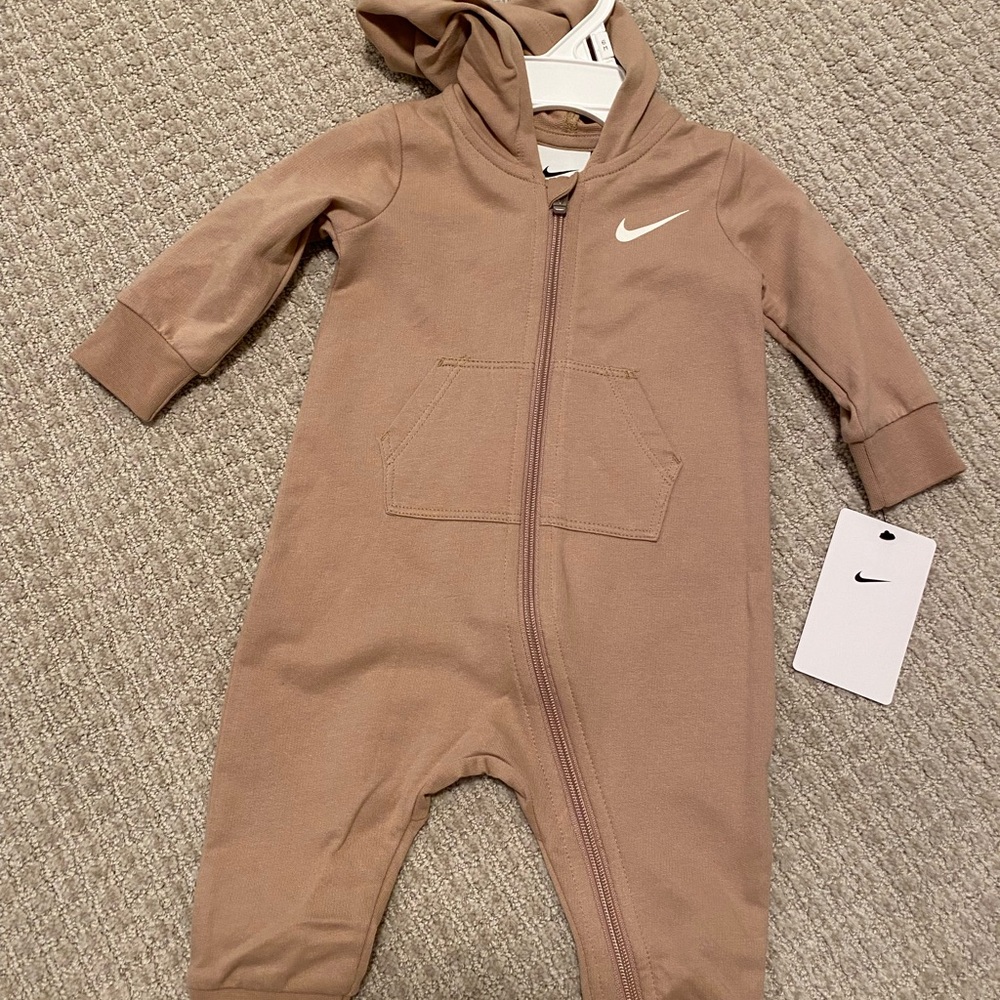Nike Kids Tan Hooded Body Suit